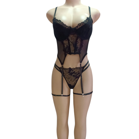 LENCERIA CORSET 4 PIEZAS