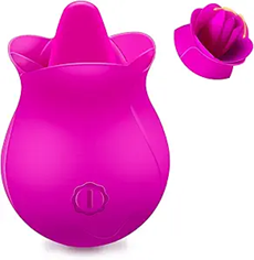 Mini Vibrador Rosa Con Lengua